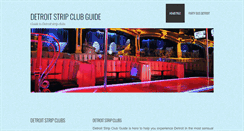 Desktop Screenshot of detroitstripclubguide.com